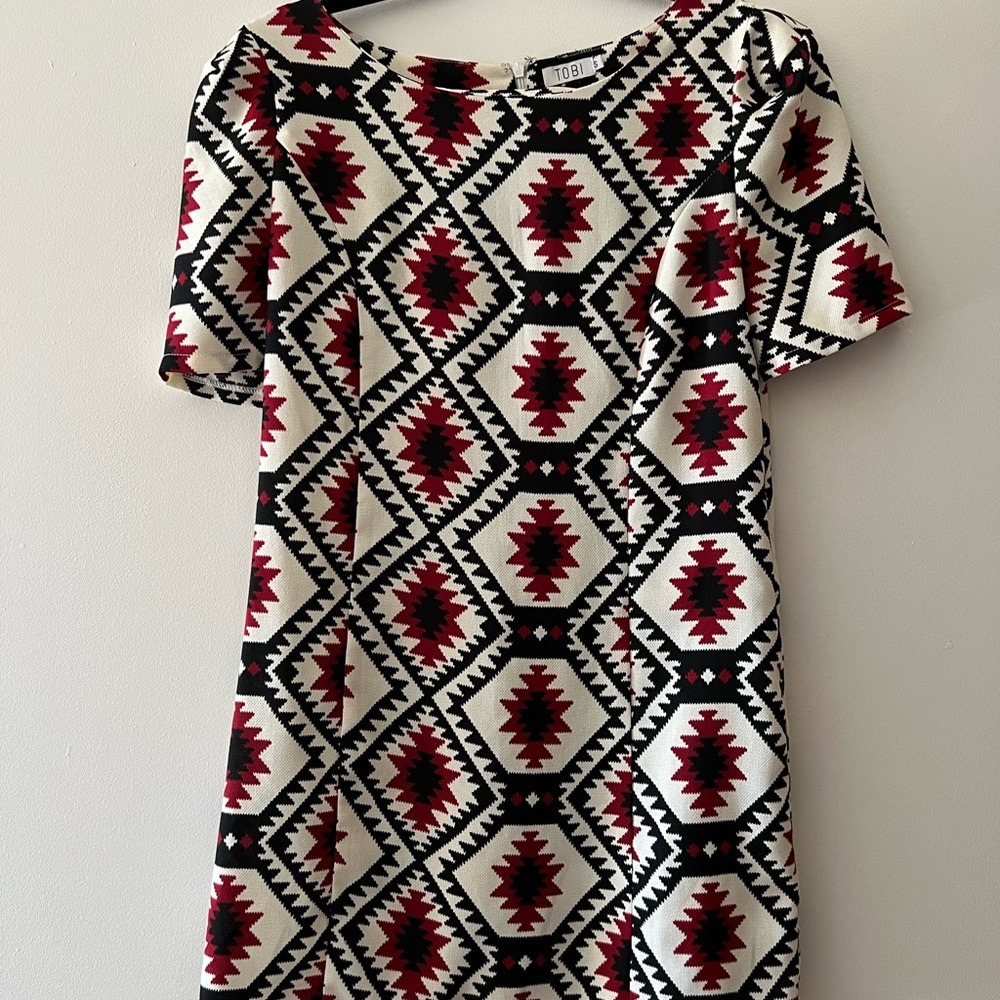 Patterned mini dress - Picture 2 of 3